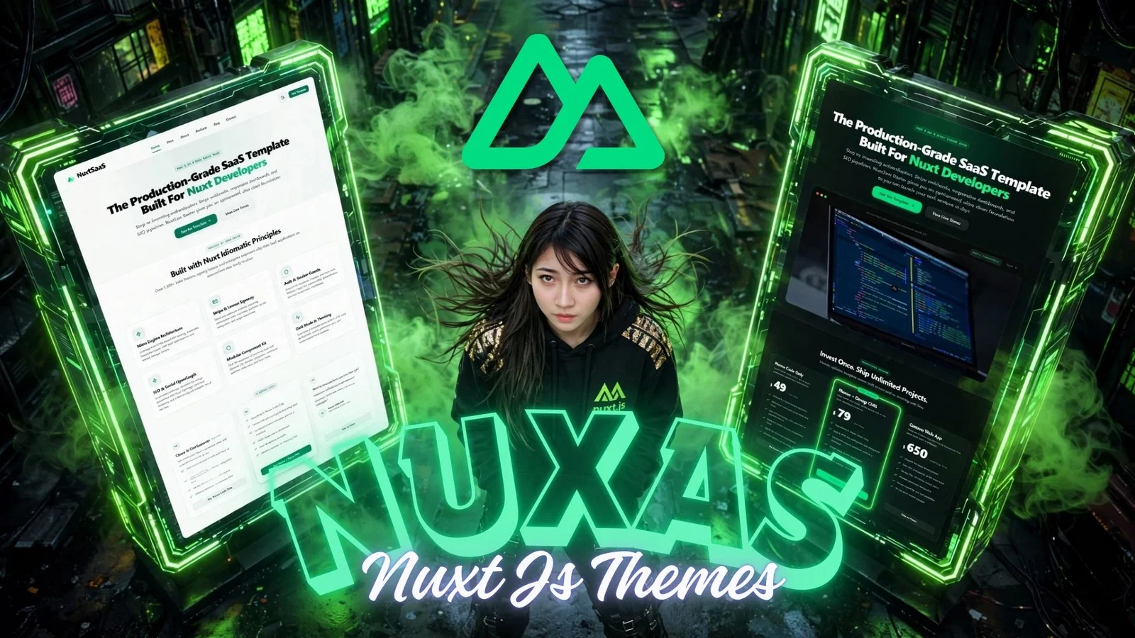 Nuxas Nuxt 4 SaaS company template preview